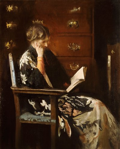 メアリーリーディング 作： Edmund Charles Tarbell