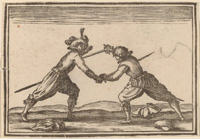 剣との決闘 作： Edouard Eckman after Jacques Callot