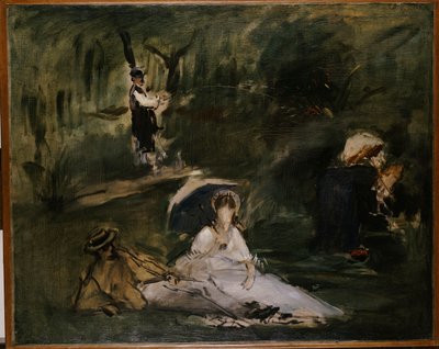 木の下 作： Édouard Manet