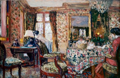 部屋で、1904。 作： Edouard Vuillard