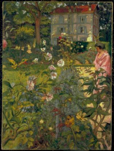 ヴォークレッソンの庭 作： Edouard Vuillard