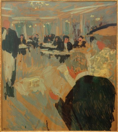 コーヒーシーン 作： Edouard Vuillard