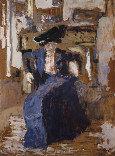 ブルーの女 作： Edouard Vuillard