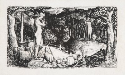 理想的な牧歌的な生活、1829 作： Edward Calvert