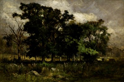 木の風景、1877年。 作： Edward Mitchell Bannister