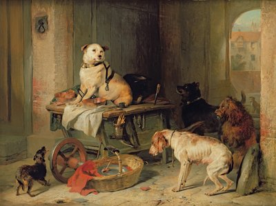 ジャック・イン・オフィス、1833年 作： Edwin Landseer