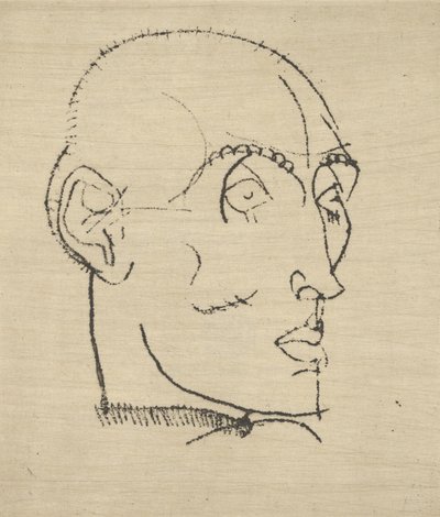 男の肖像、1914年。 作： Egon Schiele