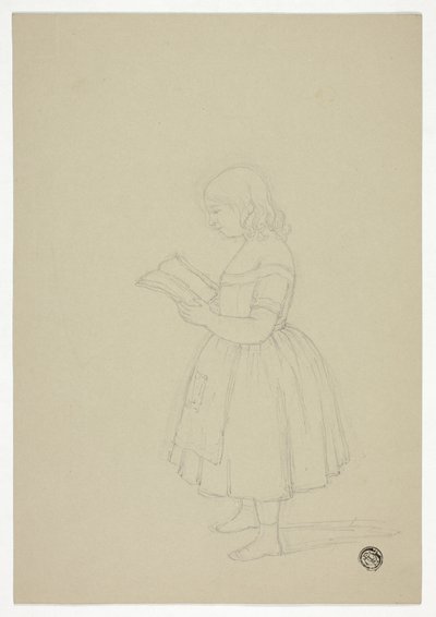 若い女の子の読書 作： Elizabeth Murray