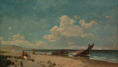 ナンタスケット ビーチ、1876 年。 作： Emil Carlsen