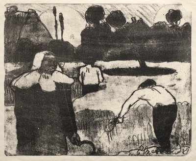 Les Bretonneries: The Harvesters 作： Emile Bernard