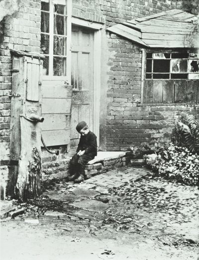 ロンドン、フロッグモアの少年、1888年 作： English Photographer