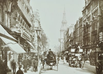 チープサイド、東向き、ロンドン市、1890 作： English Photographer