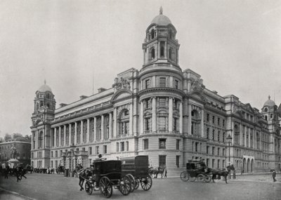 ロンドン陸軍省、ホワイトホール（白黒写真 作： English Photographer