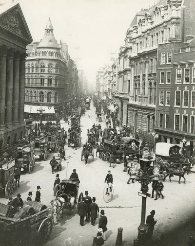 マンションハウスアンドチープサイド、ロンドン、c 1900 作： English Photographer