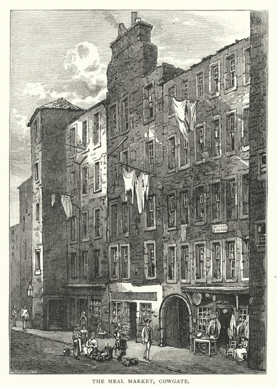 The Meal Market, Cowgate (e.g. the engraving) 作： English School