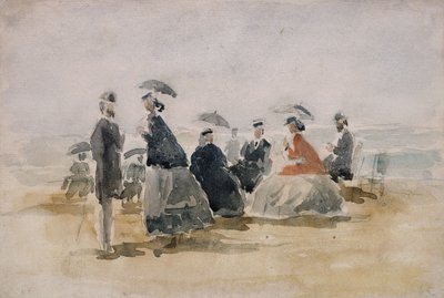 レクリノリン、1865年 作： Eugene Louis Boudin