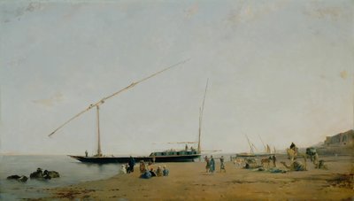 ナイル川、フィラエ近郊、1871 年。 作： Eugène Fromentin