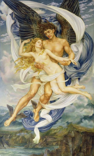 ボレアスとオレイテュア 作： Evelyn De Morgan