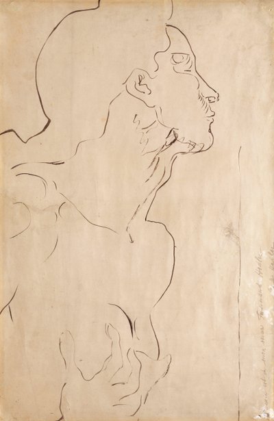 「フィーリングI」のための研究、1901 作： Ferdinand Hodler