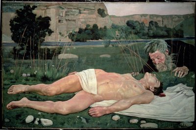 善きサマリア人、1886 作： Ferdinand Hodler