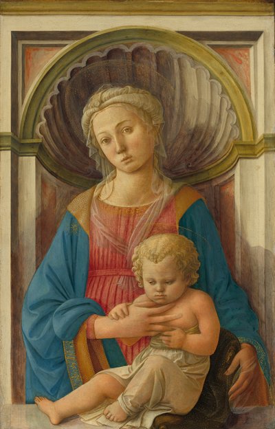 マドンナと子供、c。 1440年。 作： Filippo Lippi