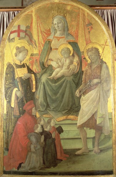 マドンナデルチェッポ、1453年 作： Fra Filippo Lippi