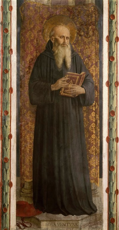 1448年頃の聖ボナヴァンチュール。 作： Fra Giovanni Angelico da Fiesole