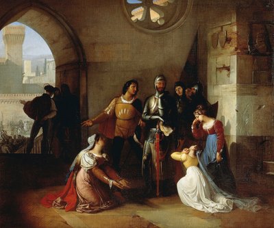 Peter Rossi, Imprisoned by the Scaligeri 作： Francesco Hayez