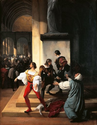 ランプニャーニの陰謀、1826年。 作： Francesco Hayez