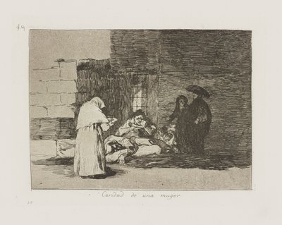 女性の慈善 （女性 作： Francisco de Goya