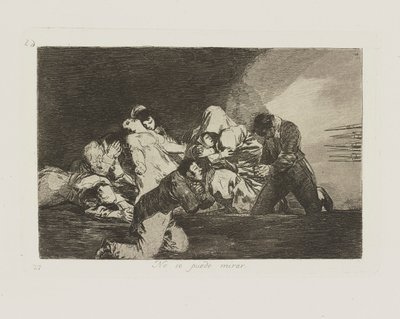 あなたは見ることができません。 (ワン缶 作： Francisco de Goya