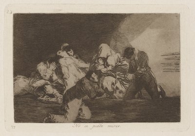 あなたは見ることができません（ワン・キャン 作： Francisco de Goya