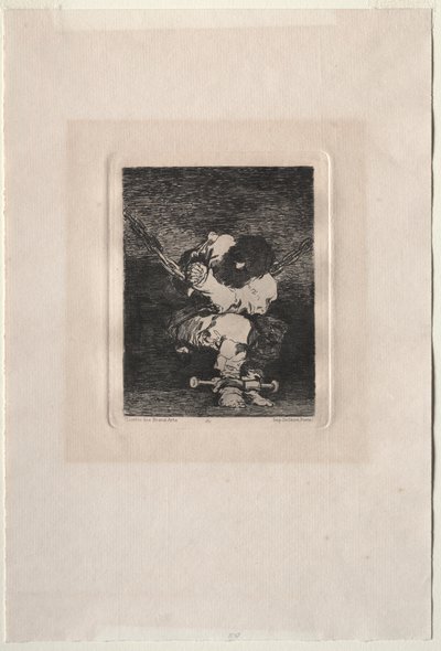 小さな囚人、1867年。 作： Francisco de Goya