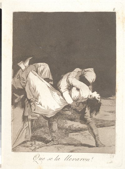 そして彼らは彼女を引きずり出す 作： Francisco de Goya