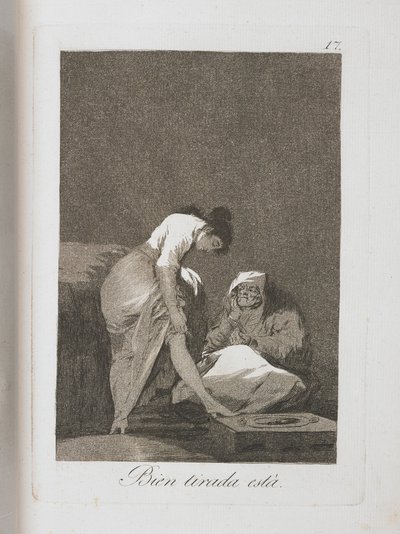 ロスカプリチョスのプレート、1797年〜1798年 作： Francisco de Goya