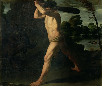 ヘラクレスとクレタ島の雄牛 作： Francisco de Zurbaran