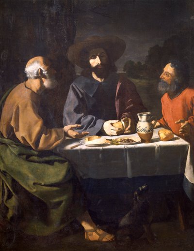 エマオでの晩餐 作： Francisco de Zurbaran