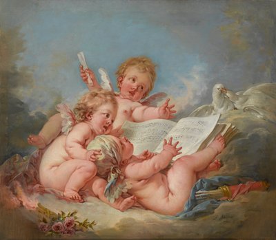 音楽の寓意、1752 作： François Boucher