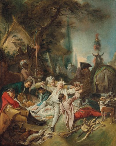 狩りで休む。 作： François Boucher