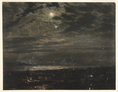 ムーンリット コースト (メイン州の可能性あり) 作： Frederic Edwin Church