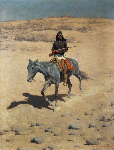 アパッチスカウト 作： Frederic Remington