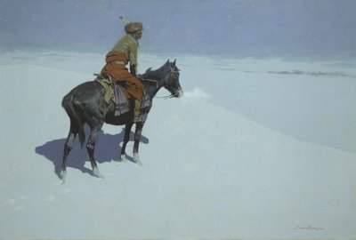 敵か味方か？ 作： Frederic Remington