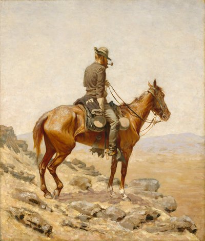 展望台、1887 作： Frederic Remington