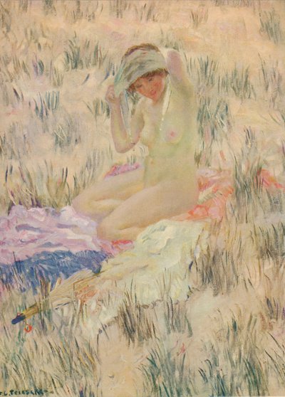 砂丘で、1913年、c1932年 作： Frederick Carl Frieseke