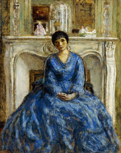 ブルーガウン 作： Frederick Carl Frieseke