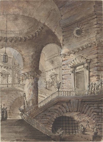 ローマン刑務所 作： French 18th Century Follower of Giovanni Battista Piranesi