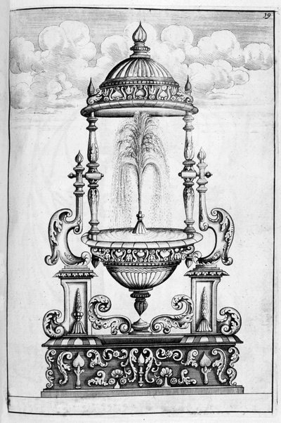 噴水デザイン、1664 作： Georg Andreas Bockler