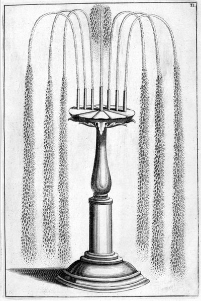 装飾用の噴水のデザイン、1664年 作： Georg Andreas Bockler