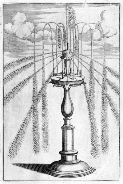 装飾用の噴水のデザイン、1664年 作： Georg Andreas Bockler