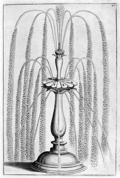 装飾用の噴水のデザイン、1664年 作： Georg Andreas Bockler